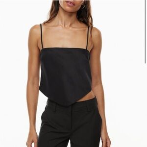 Aritzia Black Square Neck Camisole